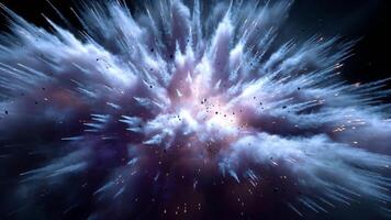 High energy explosion with radiant smoke and debris bursting outward dynamic powerful burst creating radiant dynamic powerful high energy explosion video