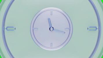 enkel klocka som visar elva Klockan 3d tolkning video