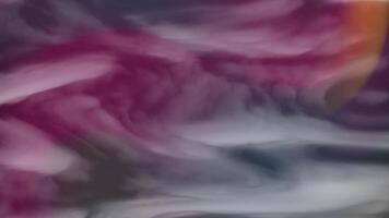industriell blå vätska abstrakt bakgrund med virvlande färgrik rök skapande en fascinerande och dynamisk visuell effekt för konst video