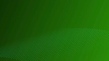 neon particella Rete animazione con collegato Linee su verde pendenza sfondo video