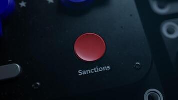 a botão em a controlador é vermelho e azul video