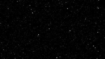 abstrakt partikel animering på svart bakgrund, sömlös oändlig slinga video