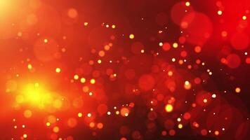 abstrato dourado borrado fundo com brilhar bokeh efeito e brilhando partículas em Sombrio fundo. desfocar efeito. para a comemorar aniversários e feriados. animação cenas com luz video