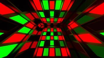 Green and Red Slow Strobe Lights System Background VJ Loop in 4K video