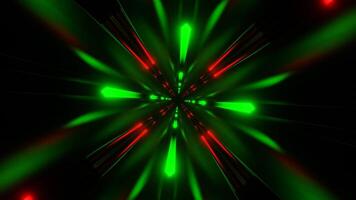 vermelho e verde néon leveza túnel fundo vj ciclo dentro 4k video