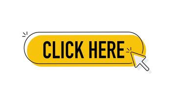 klick här knapp med mus markören klick på vit och grön skärm video