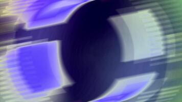 dinamico astratto movimento sfocatura con raggiante blu e verde Linee la creazione di futuristico energia flusso video