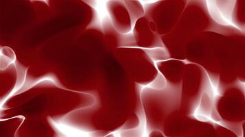 Dark red background with glowing fluid texture and smooth waves video
