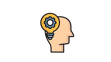 Kompetens ikon animerad. animerad ikon relaterad till motivering. alfa kanal, transparent bakgrund video