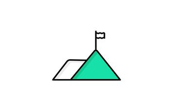 Achievement icon animated. animated icon related to motivation. suitable for user interface, provide visual feedback and more. alpha channel, transparent background video