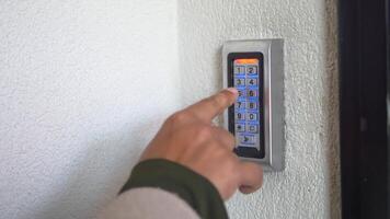 Entering a secure location with a keypad access system video