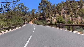 A Winding, Scenic Road That Winds Through a Beautiful and Lush Forested Landscape photo