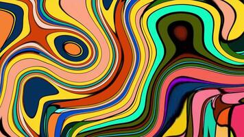 Abstract colorful background with swirls and lines video