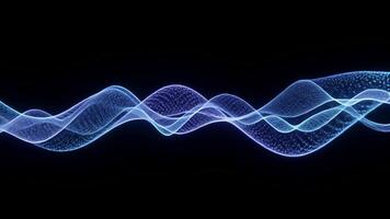 Stunning Flowing Luminous Lines Forming Minimal Particle Waves video