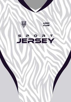 Jersey sport pattern design with simple white texture color ready to print for sublimation vector