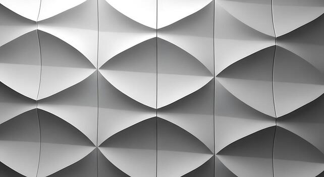 Intricate geometric tessellation pattern with repeating diamond shapes and subtle shadows creating depth and texture. photo