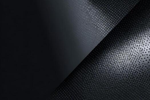 Abstract dark and metallic textured background with dotted pattern and diagonal division photo