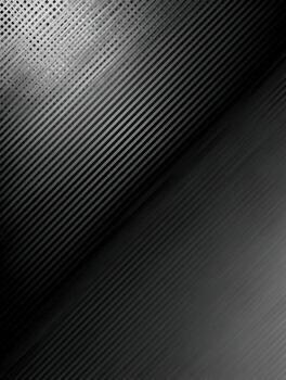 Abstract black and gray striped pattern with diagonal gradient effect photo