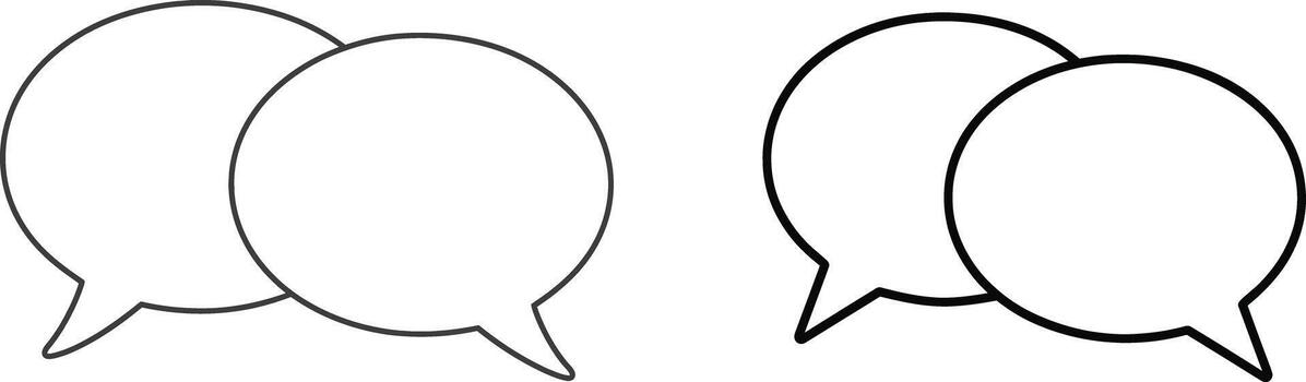 charla burbujas habla conversacion mensaje diálogo comunicación icono vector