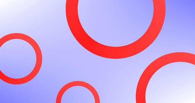 Abstract Gradient red circles on blue sky background vector