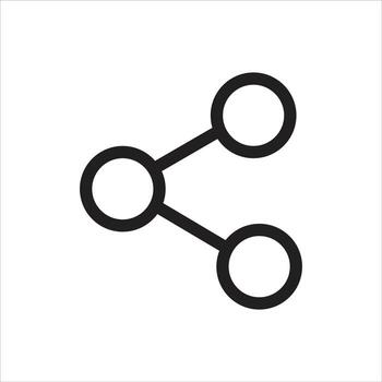 Data Sharing Link Icon - Two Entities Connection Symbol vector