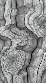 Abstract Wall Design Featuring Flowing Textures and Gradients of Gray Colors With a Modern Aesthetic. photo