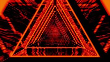 röd vinkade triangel vj slinga tunnel bakgrund video