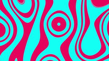 nyaste runda målarfärger röd och blå 2d vj slinga bakgrund animering video