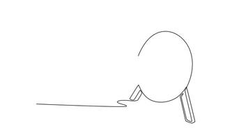 Self drawing animation of single line draw archery target with two arrows hitting center rings at field. Symbolizing precision, strategy, and reaching goals. Continuous line draw. Full length animated video