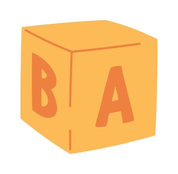 Alphabet Block with Letters vector