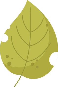 Leaf with Bite Marks vector