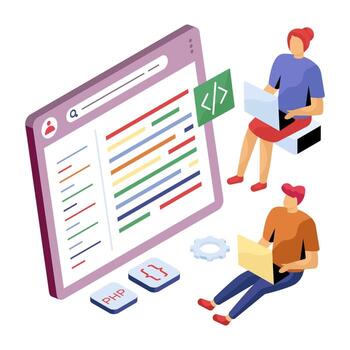 único ilustración de sistema codificación vector