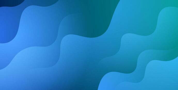 dynamic abstract green liquid color gradient wavy geometric fluid shape background vector