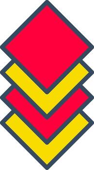 capa línea remolcar color burbuja diseño apilar Arte vector