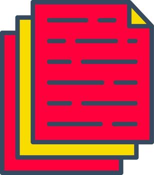 archivos línea remolcar color burbuja documentos datos carpeta vector