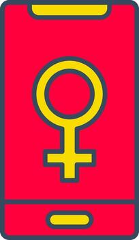 aplicación línea remolcar color burbuja solicitud móvil software vector