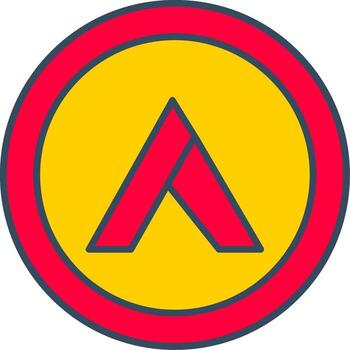 ardor línea remolcar color burbuja cripto blockchain moneda vector