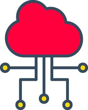 Cloud Computing dudsdsBubble internet data server vector