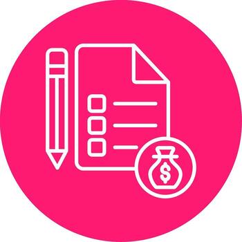 Digital Loan Application Form Line Multi Circle vector
