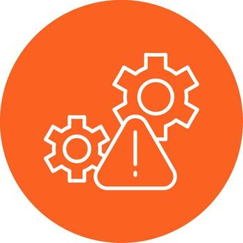 Inefficient Workflow Management System Line Multi Circle vector