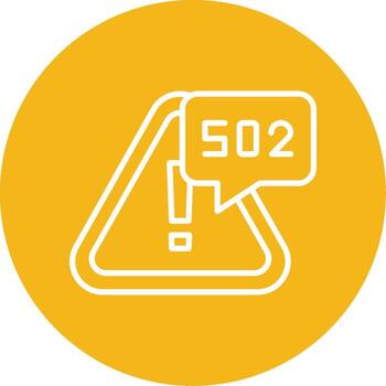 puerta error malo puerta línea multi circulo vector