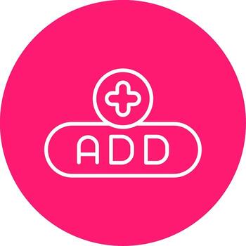 añadir nuevo articulo botón línea multi circulo vector