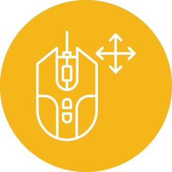 Drag and Move Object Line Multi Circle vector