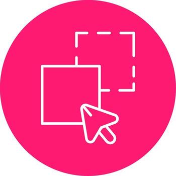 Drop Item in Field Line Multi Circle vector