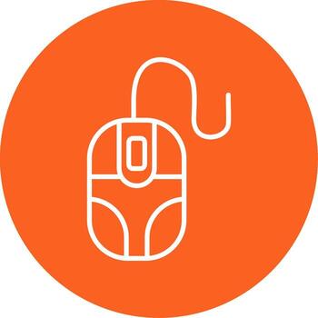 Optical Computer Mouse Line Multi Circle vector