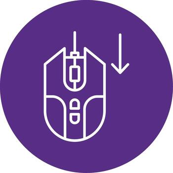 vertical página Desplazarse línea multi circulo vector