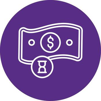 Payment Pending Client Approval Line Multi Circle vector