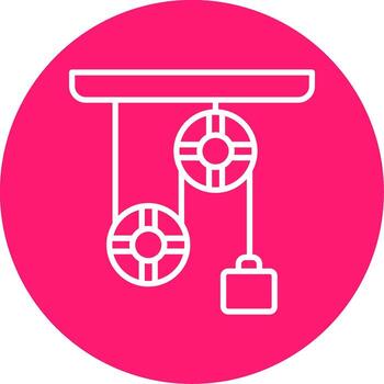 Physics Lab Experiment Setup Line Multi Circle vector