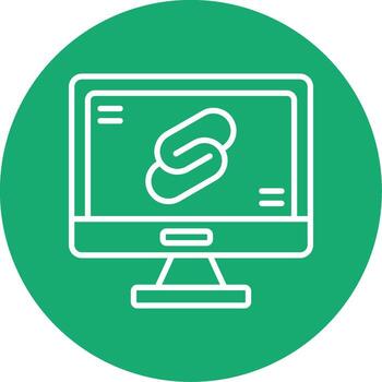 esbelto reactivo componente icono línea multi circulo vector