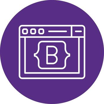 oreja css caja de herramientas icono línea multi circulo vector